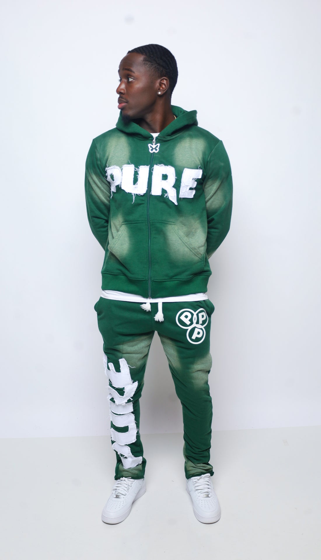 Distressed Pure Zip-Up 1.0