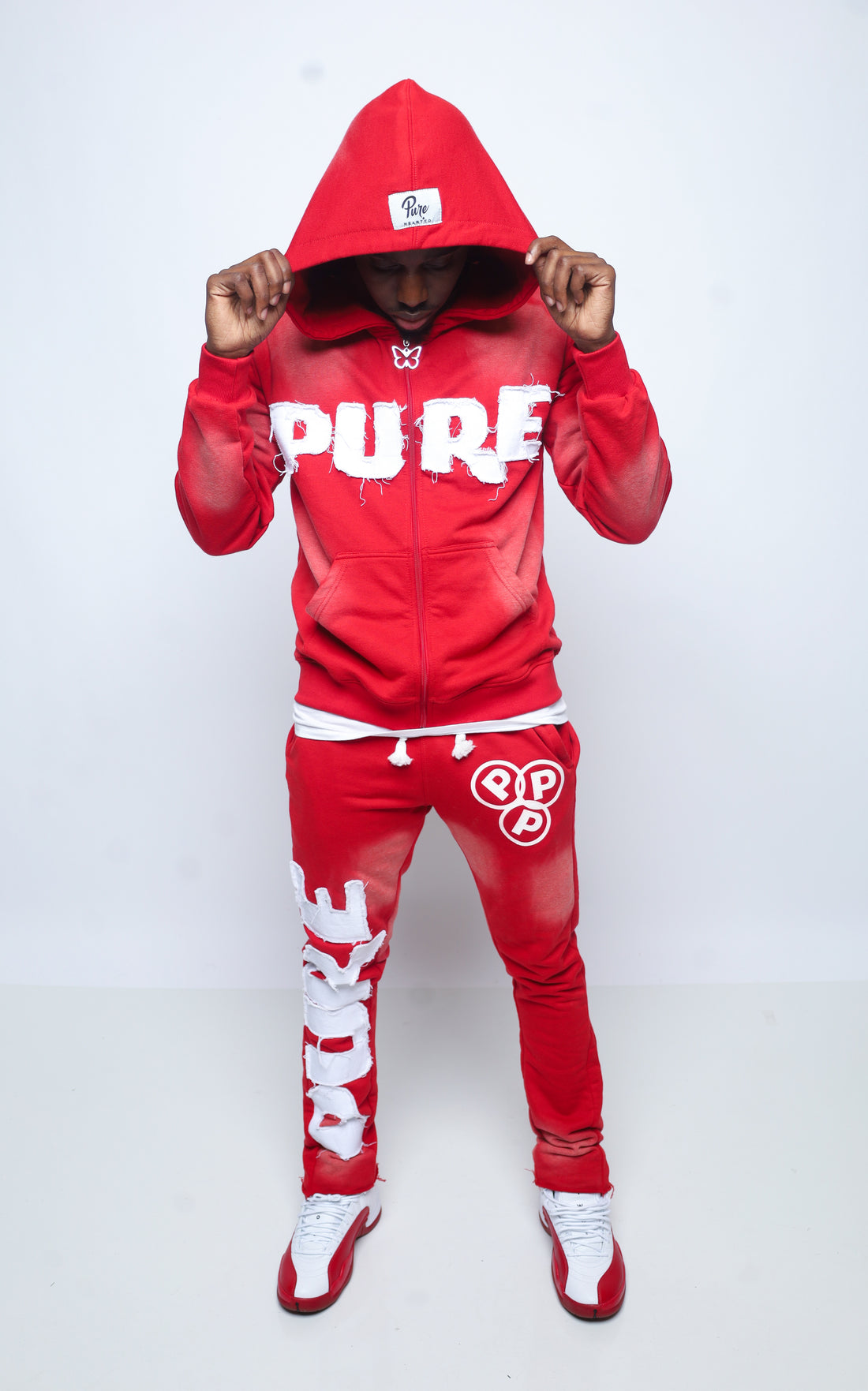 Distressed Pure Set ( Hoodie )