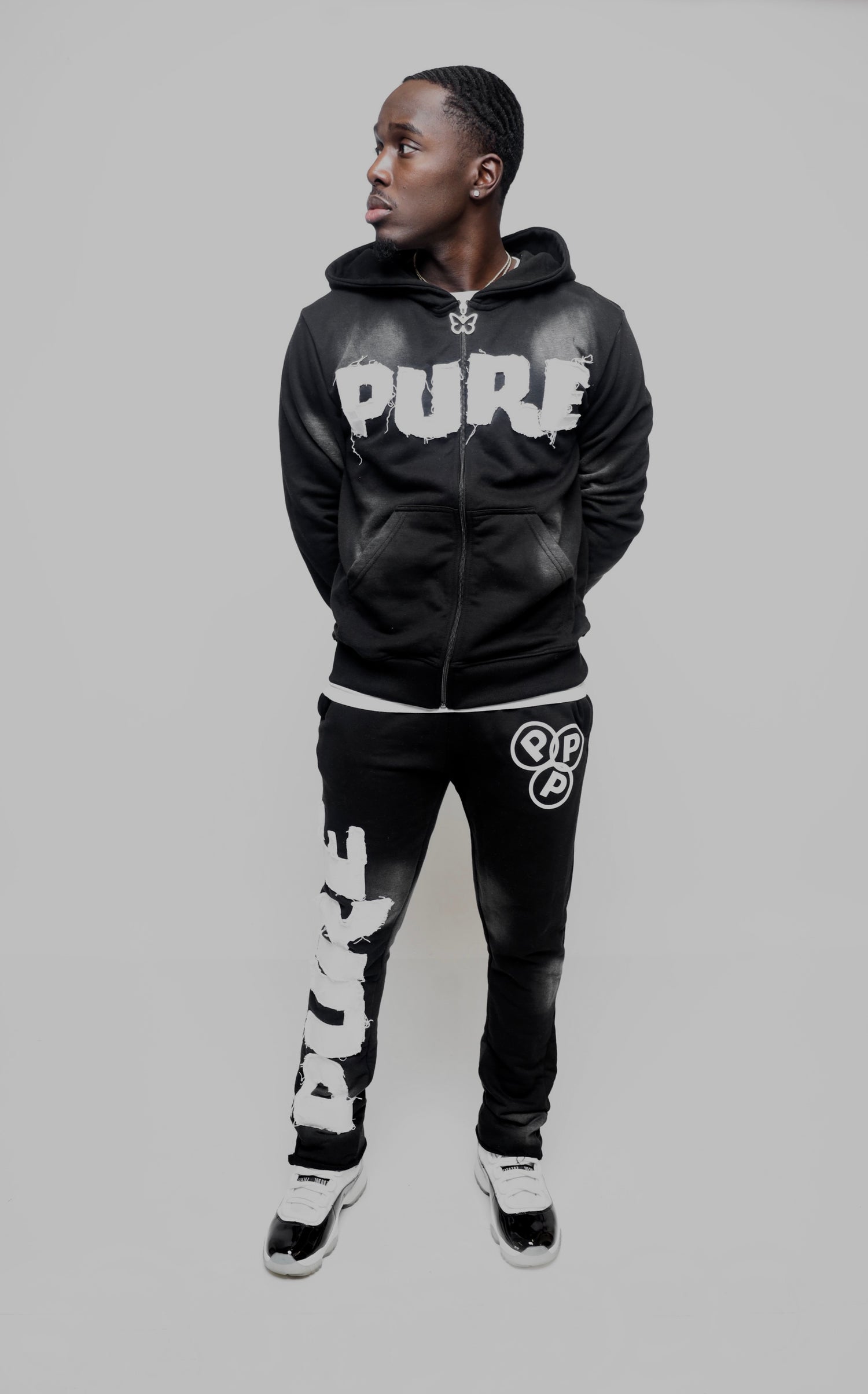 Distressed Pure Set ( Hoodie )